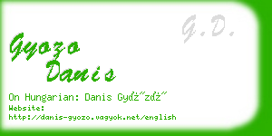 gyozo danis business card